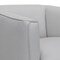 Armen Living Whitney Swivel Dove Gray Genuine Leather Barrel Chair LCWHCHDV - alternate 4